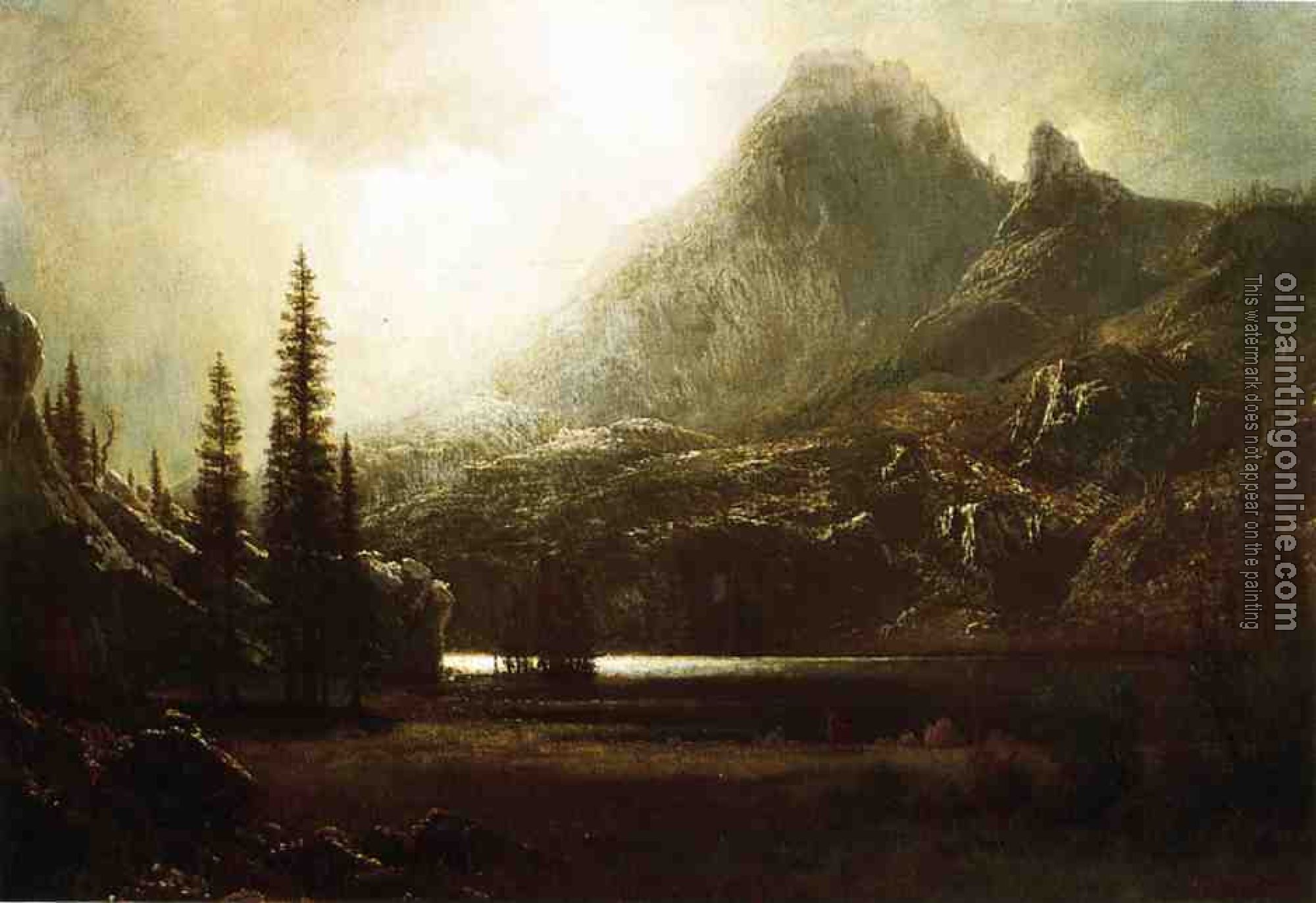 Bierstadt, Albert - By a Mountain Lake